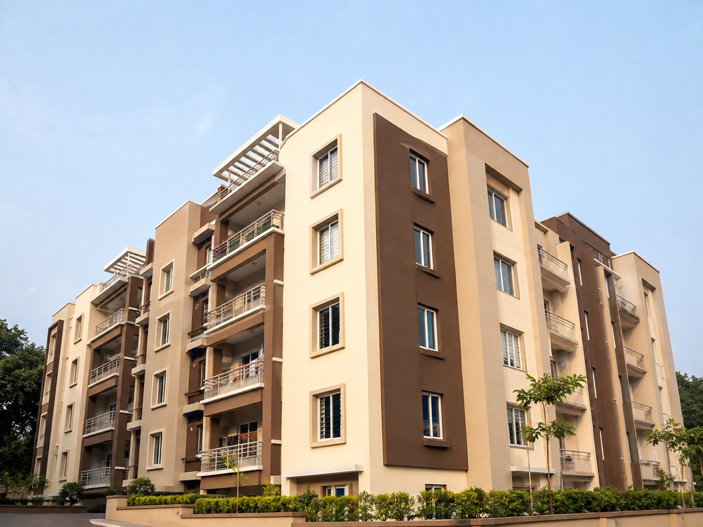 Exterior apartment painting